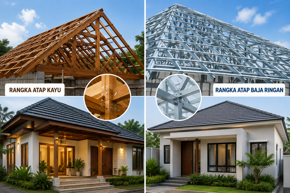 atap rumah kayu baja ringan