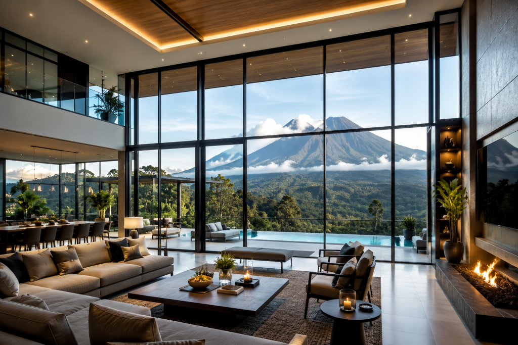 rumah dinding kaca