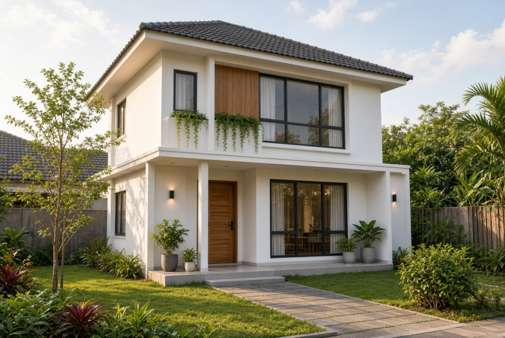 rumah minimalis dua lantai
